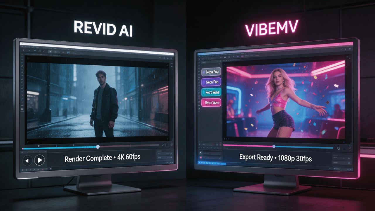 Revid AI Music Video Generator vs VibeMV [2026 Comparison]